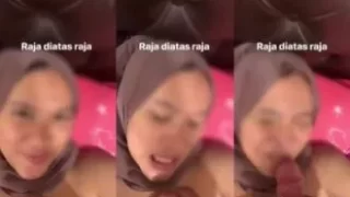 Bokep Jilbab Crotin di Mulut Doi Konten Raja diatas Raja