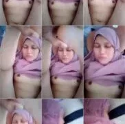 Entot wanita hijab pink